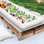 Thickened Inflatable Ice Cube Saving Water Tray Suitable For Pool Camping Food Drink Inflatable Ice Tray Halloween Christmas Gif