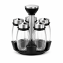 Rotating Spice Rack Set With 120ML Lead-free Glass Jars For Sa Kitchens