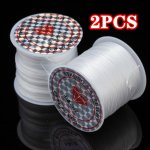 2PCS 0.8MM Elastic String Stretchy Bracelet String Crystal String Bead Cord For Bracelet Necklace Beading Jewelry Making 393.7IN