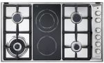 ELBA 90CM Stainless Steel Hob Gas 4 Burner 2 Ceran - 02 EN95-425XD