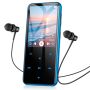 Agptek 32GB MP3 Player With Bluetooth M3 2.4 Inch Music Player With Speaker And Fm Radio Touch Buttons Supports Up To 128GB Blue