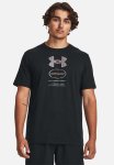 Under Armour Ua M Branded Gel Stack Short Sleeve - Black & Pitch Gray