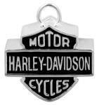 Large Bar & Shield Motorcycle Ride Bell Silver