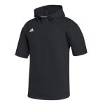 Adidas Icon Short Sleeve Mens Baseball Hoodie S Black