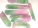 Pink Green Aura Quartz Rough Stone 5-6 Cm B522