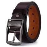 Men's Genuine Leather Belt Pin Buckle Belt Waist Strap Ideal Choice For Gifts