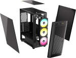 480T Rgb Airflow Black Tempered Glass Mid-tower 2X 2.5" Drive Bays Up To 360MM 1X 120MM Fan Incl