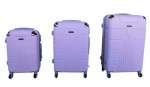 Smte 3 Piece Luggage Set Light Pink With Keychain