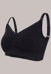 Carriwell Seamless Organic Nursing Bra - Small Black