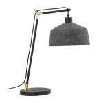 Alana Black And Grey Felt Shade Table Lamp