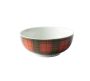 Red Tartan Cereal Bowl Set Of 4