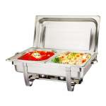 Zs - 16L Stainless Steel Double Tray Chafing Dish - Food Warmer