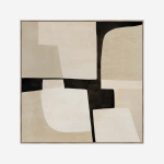 Wall Art - Square Symphony In Oatmeal