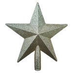 Plastic Christmas Tree Gold Star Topper 20CM