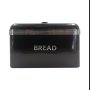 Black Bread Bin Retro Deluxe With 3Pc Set CH906