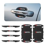 8PCS Car Door Handle Protector Stylish Car Handle Protector With Sports Lettering For Door Handles Protection & Decoration Anti-