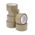 Packaging Tape Clear 48MM X 100M Brown Pack Of 6