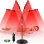 Viconor Red Light Therapy Lamp 4 Head Infrared Light Therapy For Body Device With Adjustable STAND-660NM Red LIGHT850NM Near Infrared Light Therapy