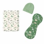GREE N Dino Baby Swaddle Wrap Set Newborn Hospital Set Sa