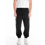 Mens Cargo Trackpants In Black - Black 3XL