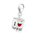 C10-C11690 - 925 Sterling Silver Coffee Cup Charm Dangle