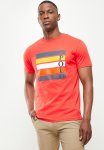 Polo Mandla Block Print Ss Tee - Fire