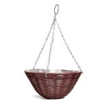 Ratan Effect Hanging Basket - Brown O02888