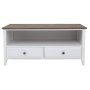 Hampton 2 Drawer Plasma Tv Unit White/ash Top