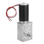 Dc 12V Worm Gear Motor High Torsion Speed Reduce Electric Motor Reversible Gear Reduction Electric Motor 8MM Shaft 12V 12V 50RPM