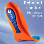 1PAIR Shock-absorption Sweat-absorbing Insoles For Men Breathable Arch Support Insoles For King's Day