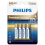 Philips LR03M4B/10 Aaa Battery Premium Alkaline Box Of 12 Blister P4