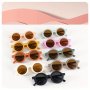 1pc Candy Color Glasses Retro Round Frame UV Protection Adorable & Stylish Colorful Assortment Unisex For Boys & Girls Outdoor Sun Shades