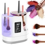 3-IN-1 Electric Makeup Brush Cleaner & Dryer Automatic Brush Cleaner Machine With Deep Cleaning & Adjustable Drying Usb-powered