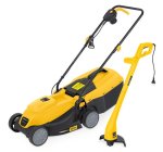 Powerplus Electric Lawn Mower 1300W 34CM & Weed Eater 250W 25CM