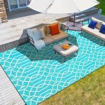 Kokojo Reversible Outdoor Rug 274.32X365.76 Cm Waterproof Braided Pp Straw Mat Foldable Patio Pad For Rv Deck Balcony Camping Po