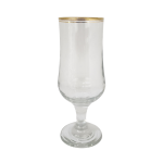6 Piece 370ML Gold Rim Beer Glass SGN1002