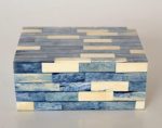 Large Blue & White Bone Box – 8X18.5X14.5CM