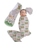 Wrap Set Swaddle Set Sage Green Watercolour Safari On The Road