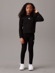 Calvin Klein Girls Logo Legging In Black - Black 16