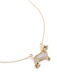 Kids Gold Sausage Dog Shaker Necklace
