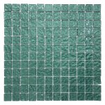 Metallic Texture Mosaic Tiles Dark Green 30CM X 30CM