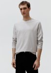 Slim Fit Jersey Top - Light Grey