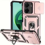 For Redmi 13C 4G With Slide Camera Cover Kickstand Shockproof Protection Phone Cover Case