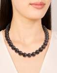 Chocolate Brown Acrylic Beaded Necklace