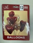 Heart Balloons Pack Of 12 Valentine
