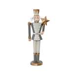 Iron Nutcracker 9.5X13X42CM - Holding A Star