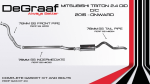 Mitsubishi Triton 2.4 Degraaf Bobw Performance Exhaust For