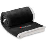 Us Basic Mckinley Sherpa Fleece Blanket - Navy