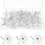 Star Shaped Thumb Tacks 100PCS Multi-function Reusable Pushpins For Maps