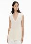 Textured V Neck Tank Top
